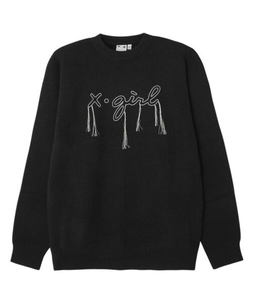 DROP STITCH LOGO KNIT TOP