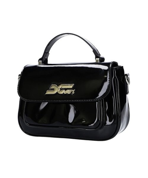 ブラック ハンドバッグ ゴールドGGロゴ STAR LOGO 2WAY SHOULDER BAG｜エックスガールの通販｜&mall