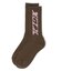 SQUARE LOGO JACQUARD RIB SOCKS