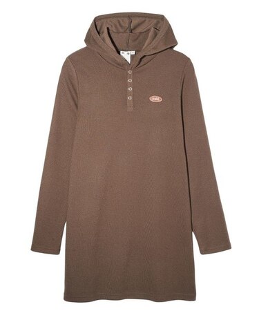 RIB HOODIE DRESS
