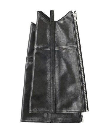 FAUX LEATHER LEG WARMER