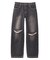 LOW RISE DISTRESSED DENIM PANTS