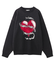 HEART BARBED WIRE JACQUARD KNIT TOP