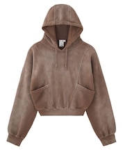 DISTRESSED COMPACT SWEAT HOODIE