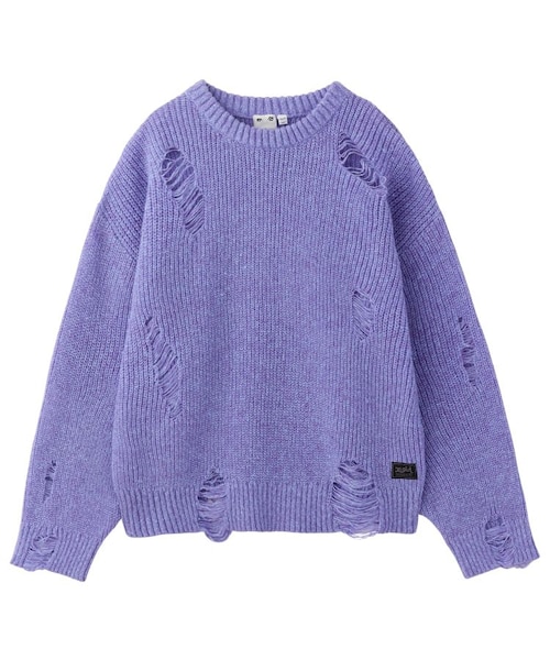 SHAGGY KNIT CARDIGAN｜エックスガールの通販｜&mall（アンドモール
