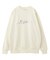 METALLIC DISTORTION LOGO SWEAT TOP