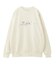 METALLIC DISTORTION LOGO SWEAT TOP