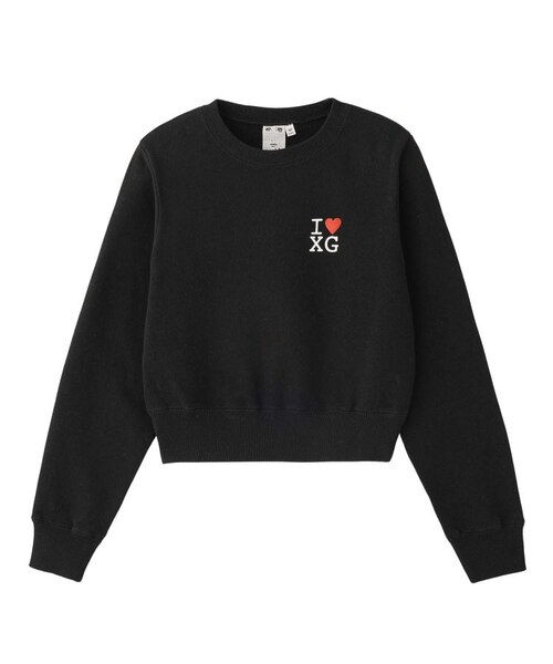 XG スウェット I LOVE XG LOGO COMPACT SWEAT TOP｜エックスガールの通販｜&mall