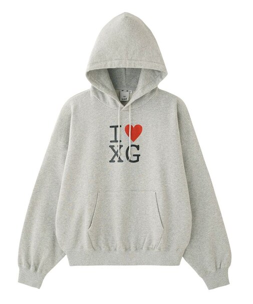 I LOVE XG LOGO SWEAT HOODIE｜エックスガールの通販｜&mall（アンド 