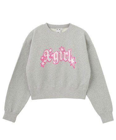 OVERLAPPED LOGO COMPACT SWEAT TOP