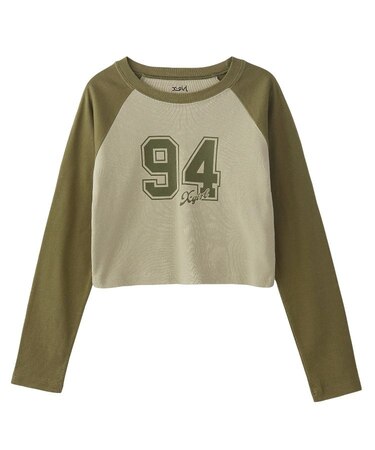 NUMBERING RAGLAN L/S BABY TEE