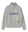 PATCHED LOGO HALF ZIP SWEAT TOP