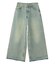 LOW RISE OVERDYED DENIM PANTS