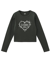 BARBED WIRE HEART L/S BABY TEE