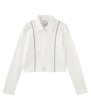 ONE POINT BUTTERFLY ZIP UP TOP