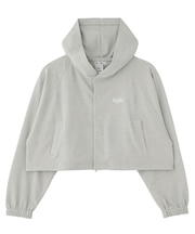 ONE POINT STAR LOGO HOODED CARDIGAN