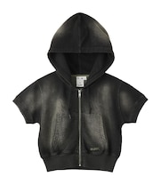 FADED COMPACT S/S ZIP UP HOODIE