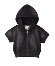 FADED COMPACT S/S ZIP UP HOODIE
