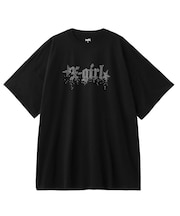 RHINESTONE STARDUST LOGO S/S TEE DRESS