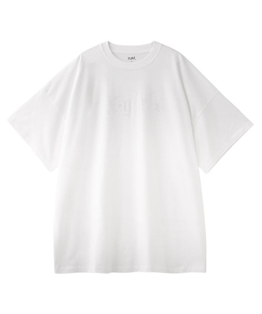 RHINESTONE STARDUST LOGO S/S TEE DRESS