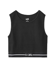 LOGO AND STRIPE TANK TOP