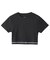 LOGO AND STRIPE CROPPED S/S TOP