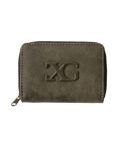 LOGO MARK FAUX LEATHER COIN AND CARD CASE