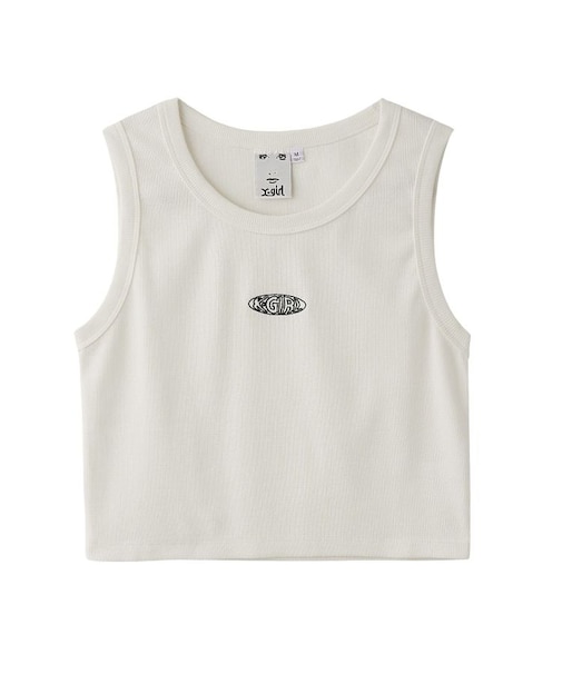 OUTLINE OVAL LOGO TANK TOP