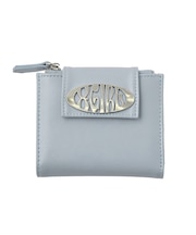 METAL OVAL LOGO BUCKLE WALLET
