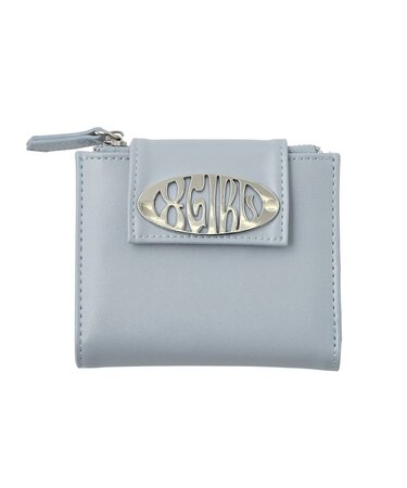 METAL OVAL LOGO BUCKLE WALLET
