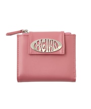 METAL OVAL LOGO BUCKLE WALLET