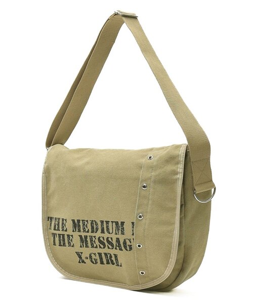 DISTRESSED PRINT SHOULDER BAG｜エックスガールの通販｜&mall（アンド