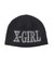 RHINESTONE ROMAN TYPE LOGO BEANIE
