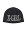 RHINESTONE ROMAN TYPE LOGO BEANIE