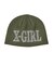 RHINESTONE ROMAN TYPE LOGO BEANIE