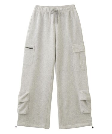 FACE LABEL MULTI POCKET SWEAT PANTS