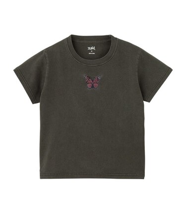 BUTTERFLY PIGMENT DYED S/S BABY TEE