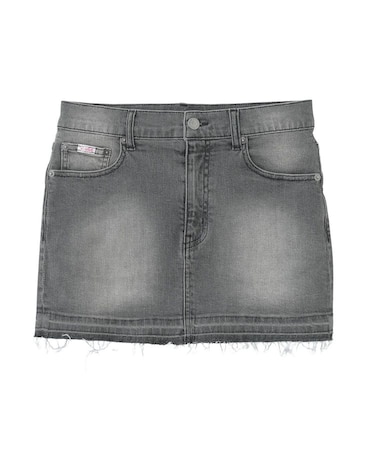 BUTTERFLY POCKET DENIM MINI SKIRT