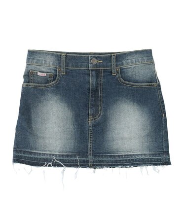 BUTTERFLY POCKET DENIM MINI SKIRT