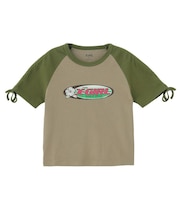 HIBISCUS OVAL LOGO RAGLAN BABY TEE