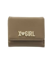 RHINESTONE LABEL MINI WALLET