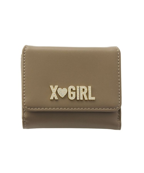 RHINESTONE LABEL MINI WALLET