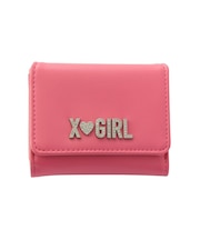 RHINESTONE LABEL MINI WALLET