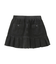 WAIST RIB PLEATED MINI SKIRT