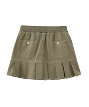 WAIST RIB PLEATED MINI SKIRT