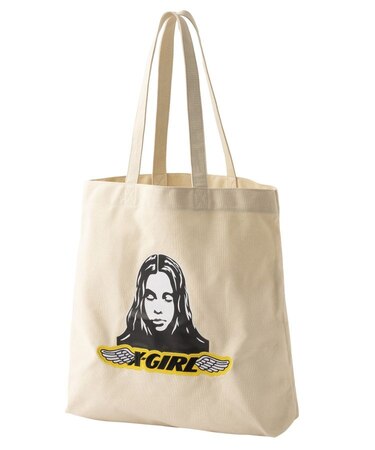 ANGEL FACE PATCH TOTE BAG