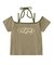 FLYING STARS LOGO OFF THE SHOULDER BABY TEE