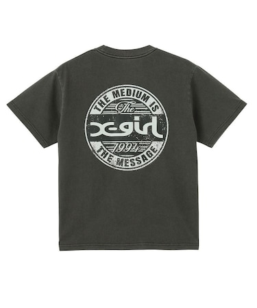 PIGMENT DISTRESSED CIRCLE LOGO S/S TEE