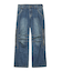SIDE VENTILATION FLARE DENIM PANTS