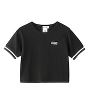 STRIPED RIB S/S BABY TEE